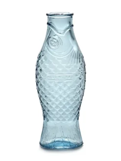 Fish & Fish glasflaska 85 cl, Light blue