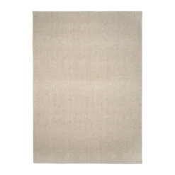 Fjellmyr matta med langett, Naturbeige, 400x400 cm