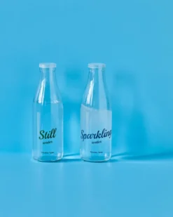 Flaska med lock 1 L, 2 delar, Still-Sparkling