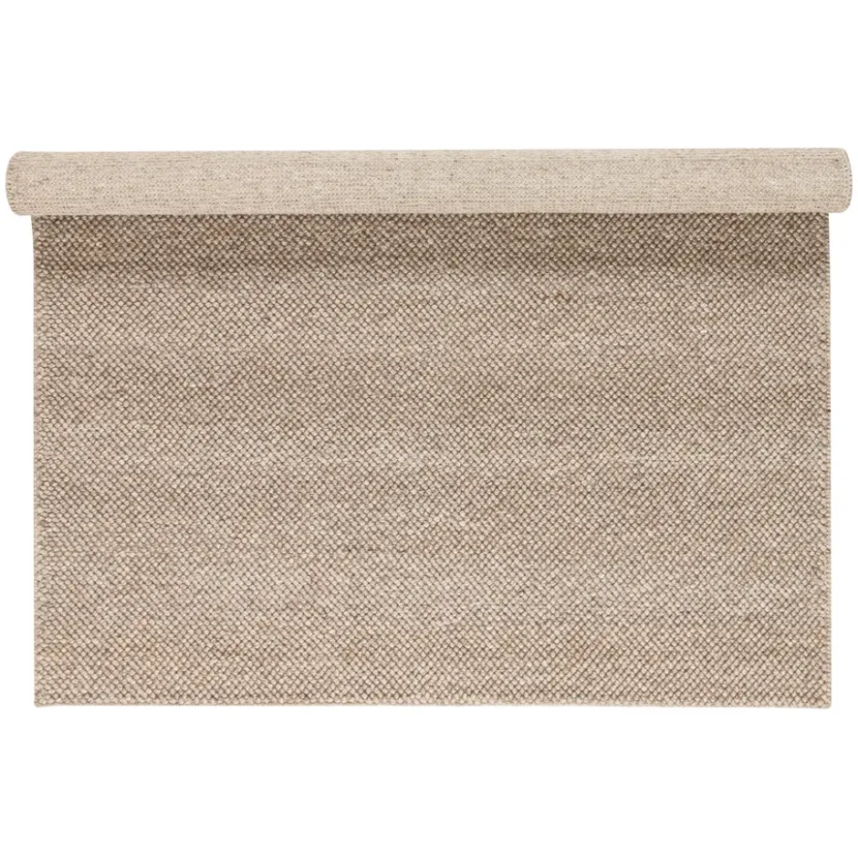 Flock ullmatta beige, 170x240 cm