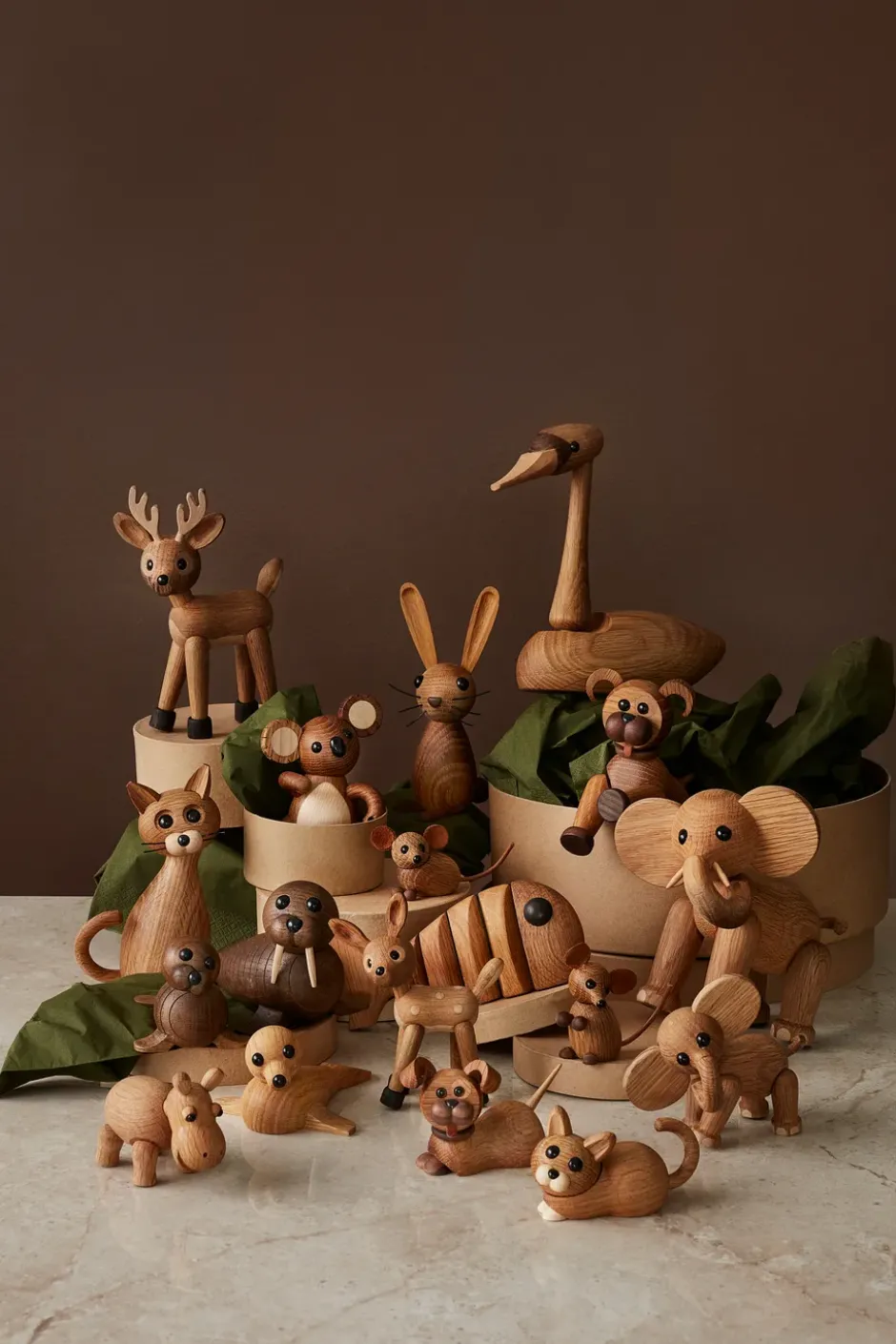 Flora flodhäst dekoration, Ek-lönn