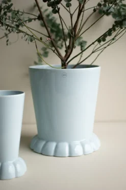 Flora kruka Ø25 cm, Light blue