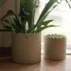 Flowery kruka Ø16 cm, Creme