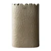 Flowery vas 20 cm, Beige