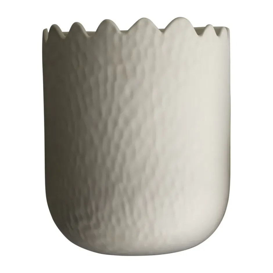 Flowery väggkruka 24 cm, Creme