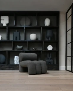 Foku Chair loungefåtölj, Deep taupe