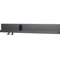 Folded hylla 96x13 cm, Black