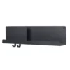Folded hylla 63x16,5 cm, Black