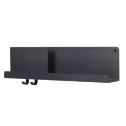 Folded hylla 63x16,5 cm, Black