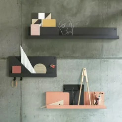 Folded hylla 51x22 cm, Black