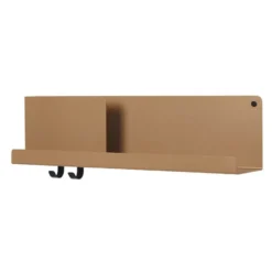 Folded hylla 63x16,5 cm, Burnt orange