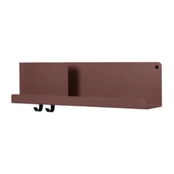 Folded hylla 63x16,5 cm, Deep Red