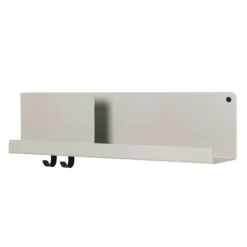 Folded hylla 63x16,5 cm, Grey