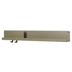 Folded hylla 96x13 cm, Olive