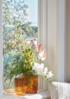 Folium vas 25 cm, Amber