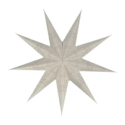 Folk adventsstjärna, Vit, Ø60 cm