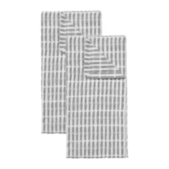 Folke kökshandduk 50x70 cm 2-pack, Black-natural