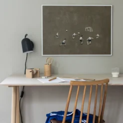 Fotboll poster 50x70 cm, Brun
