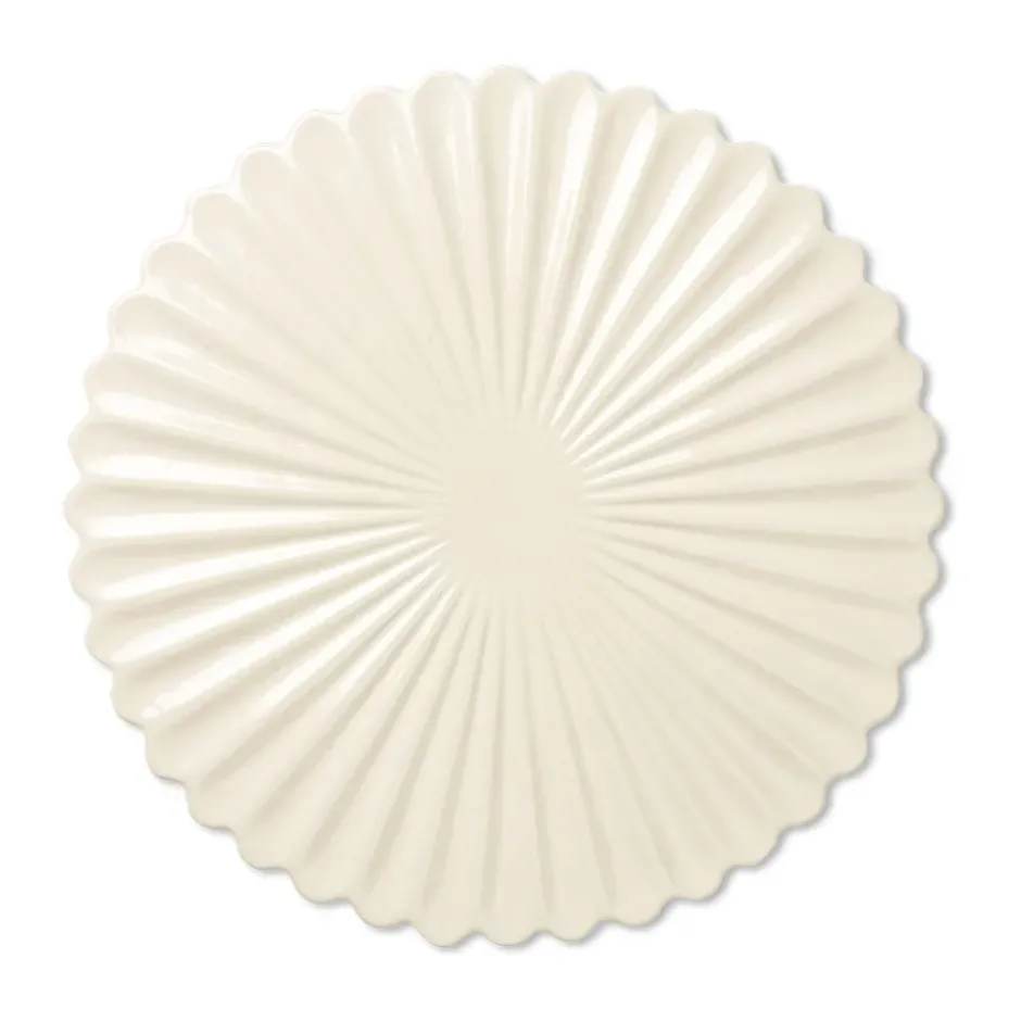 Fountain tårtfat Ø31 cm, Off white