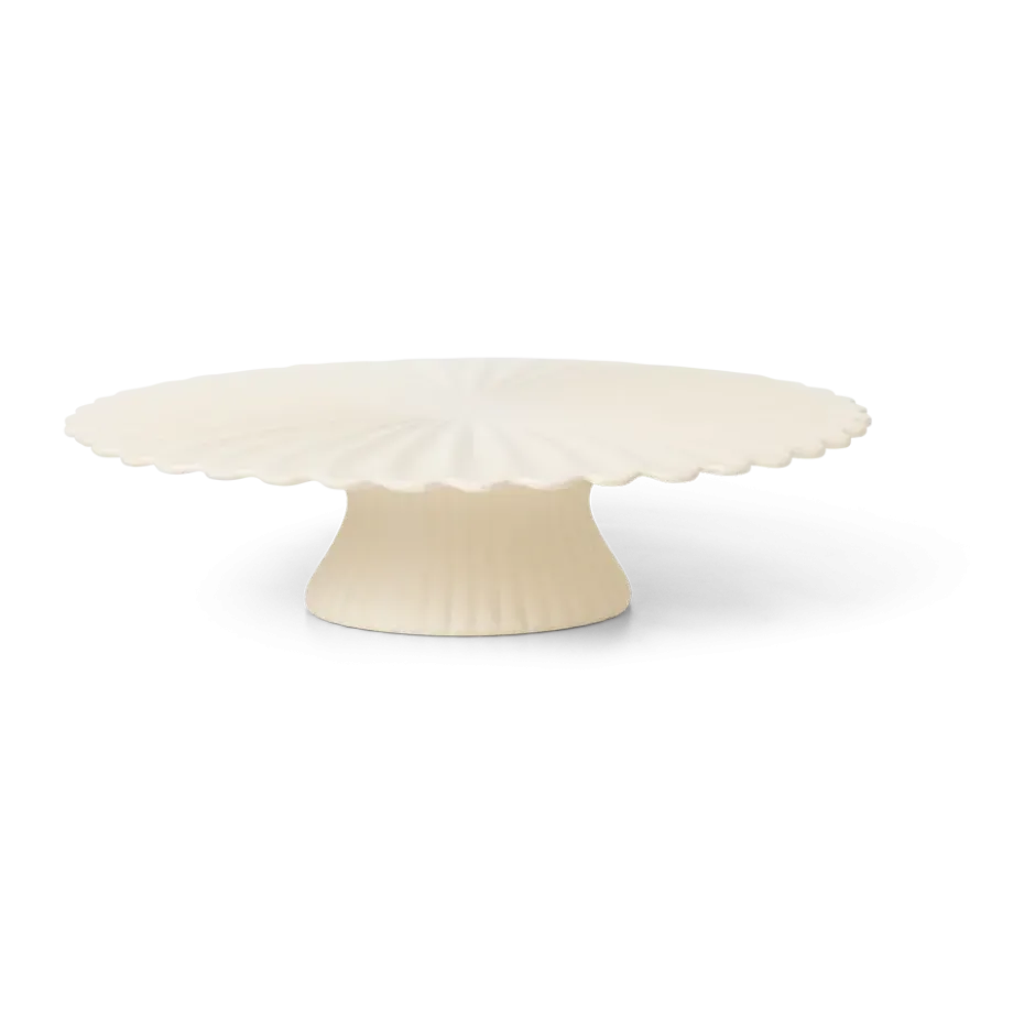 Fountain tårtfat Ø31 cm, Off white