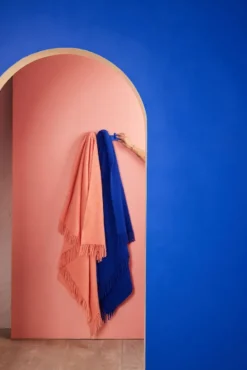 Franca pläd 130x170 cm, Rosa