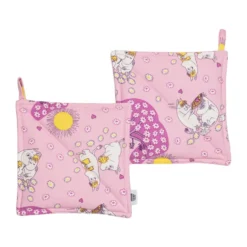 Förälskade Mumin grytlappar 2-pack, 22x22 cm