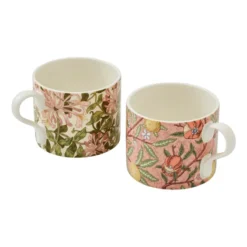 Fruit & Honeysuckle mugg 34 cl 2 delar, Multi