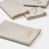 Fryd tygservett 45x45 cm 4 delar, Light warm grey-beige