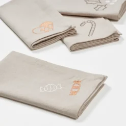 Fryd tygservett 45x45 cm 4 delar, Light warm grey-beige