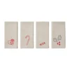 Fryd tygservett 45x45 cm 4 delar, Light warm grey-red