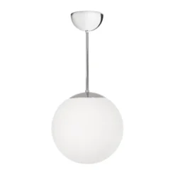 Funkis Glob pendel, White-chrome Ø20 cm