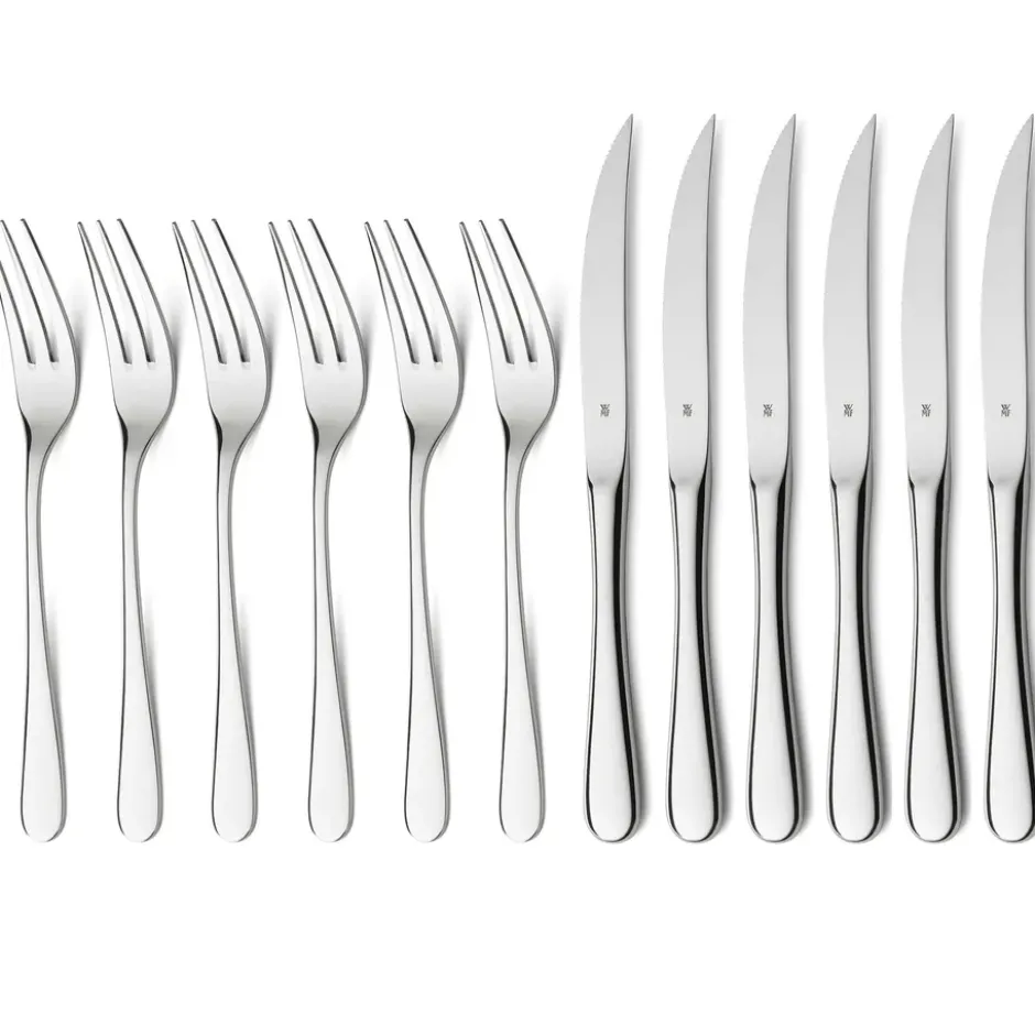 Geschenkidee grillbestick 12 delar, Rostfritt stål
