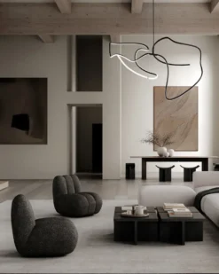 Ghost Chandelier big taklampa, Burned black