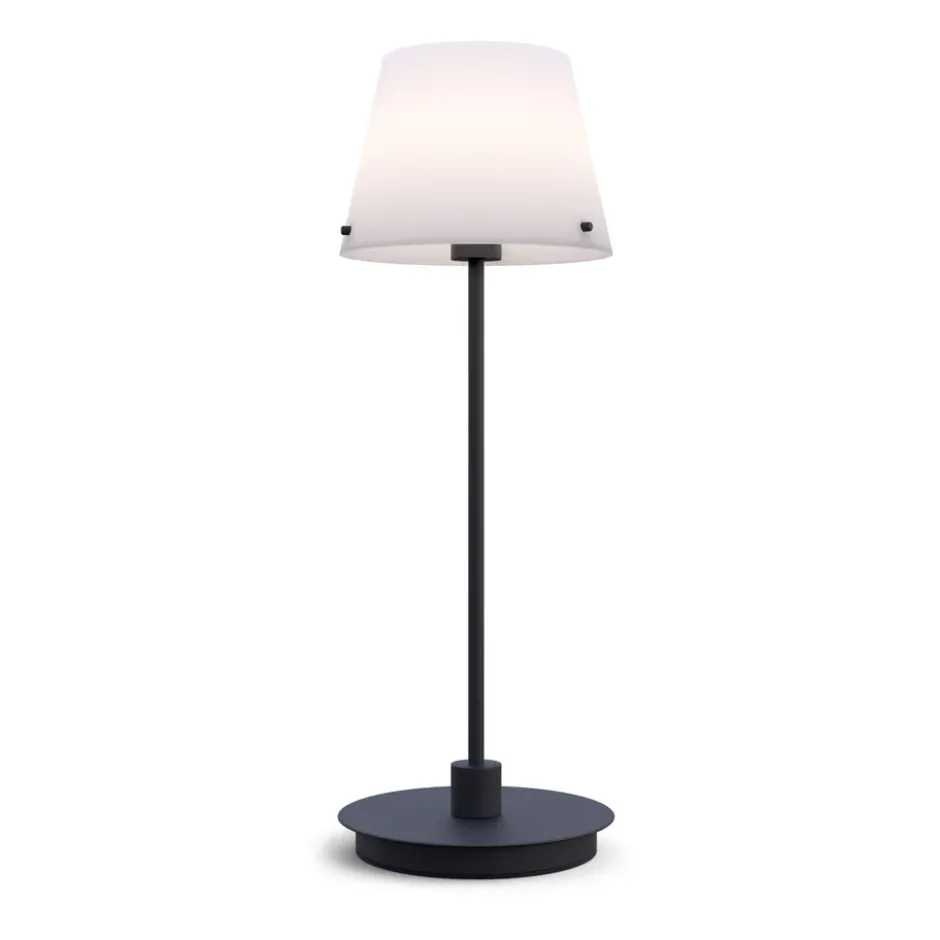Gil il Grande bordslampa, Svart-opalglas