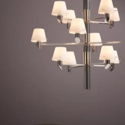 Gil krona 12 ljuskrona, Krom-opal glas