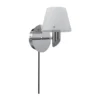 Gil vägglampa, Krom-opal glas