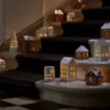 Gingerbread ljushus, Christmas barn 11,5 cm