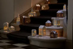 Gingerbread ljushus, Christmas barn 11,5 cm