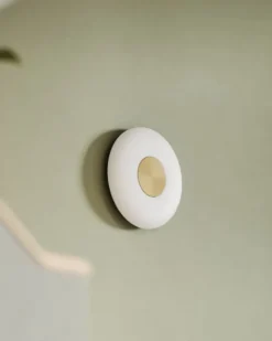 Glint vägglampa Ø25 cm, Opalglas vit
