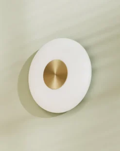 Glint vägglampa Ø25 cm, Opalglas vit