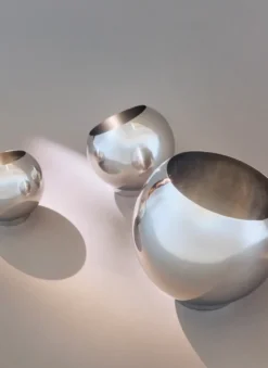 Globe blomkruka Ø21 cm, Silver