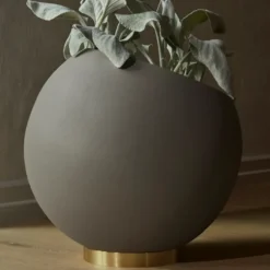 Globe blomkruka Ø37 cm, Taupe
