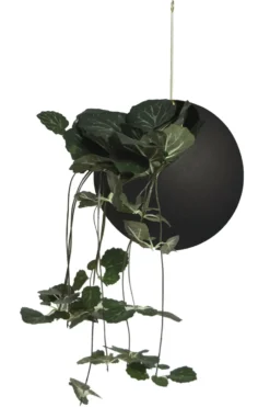 GLOBE hängande kruka Ø17 cm h28 cm, Black