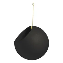 GLOBE hängande kruka Ø17 cm h28 cm, Black