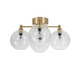 Gloria plafond, mässing, klarglas