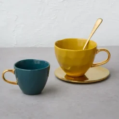 Good Morning Coffee kopp mini 17,5 cl, Blue green