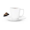 Grand Cru kaffekopp med fat 26 cl 4-pack, Vit