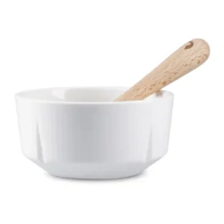 Grand Cru snackskål och sked, Vit, Ø9 cm