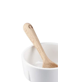 Grand Cru snackskål och sked, Vit, Ø9 cm