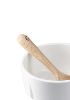 Grand Cru snackskål och sked, Vit, Ø10,5 cm
